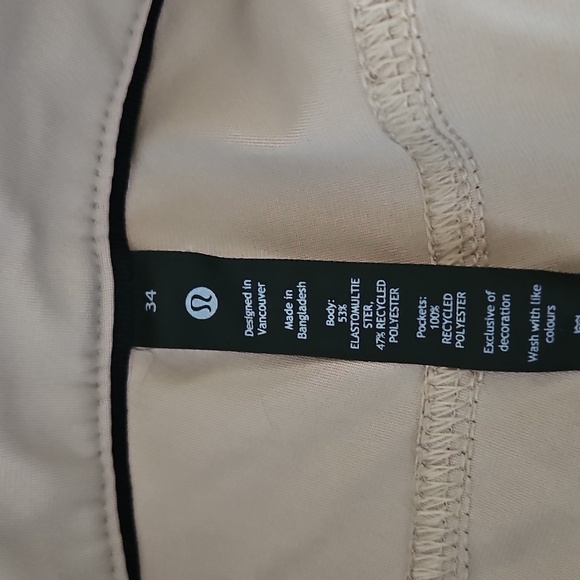 Lululemon ABC men's khaki pants size 34 - Picture 5 of 8